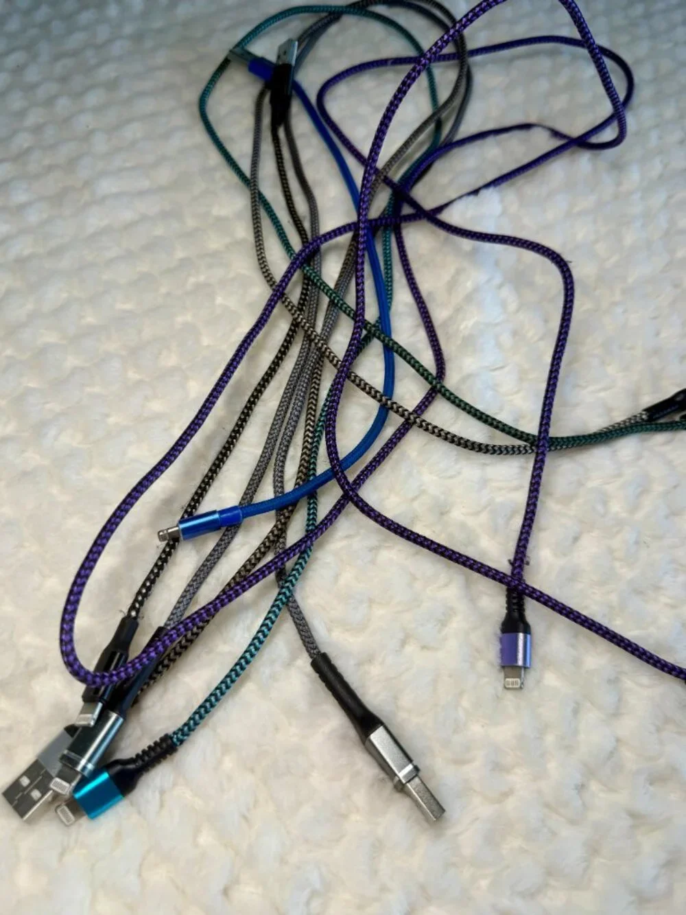 Assorted iPhone Lightning Cable Lot (6)